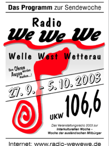 Cover ProgrammHeft 2003