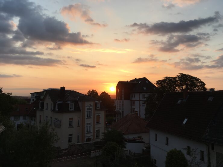 Sonnenaufgang in der Redaktion