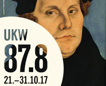 Radio Welle West Wetterau 2017, Bildnachweis zur Darstellung von Martin Luther: Lucas Chranach d. Ä., Diptychon des Bildnis Martin Luther und seiner Ehefrau, 1529, Foto: Wolfgang Fuhrmannek, HLMD.
