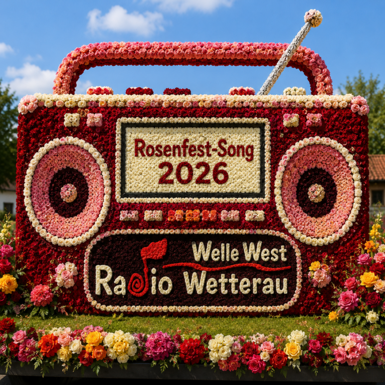 Song-Cover WeWeWe-Rosenfest-Song 2026. Das Bild ist von künstlicher Intelligenz generiert.